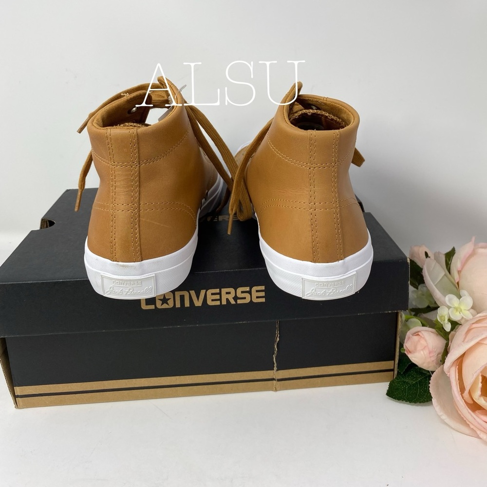 Converse Jack Purcell Jack Leather Mid Raw Sugar W - Picture 4 of 8